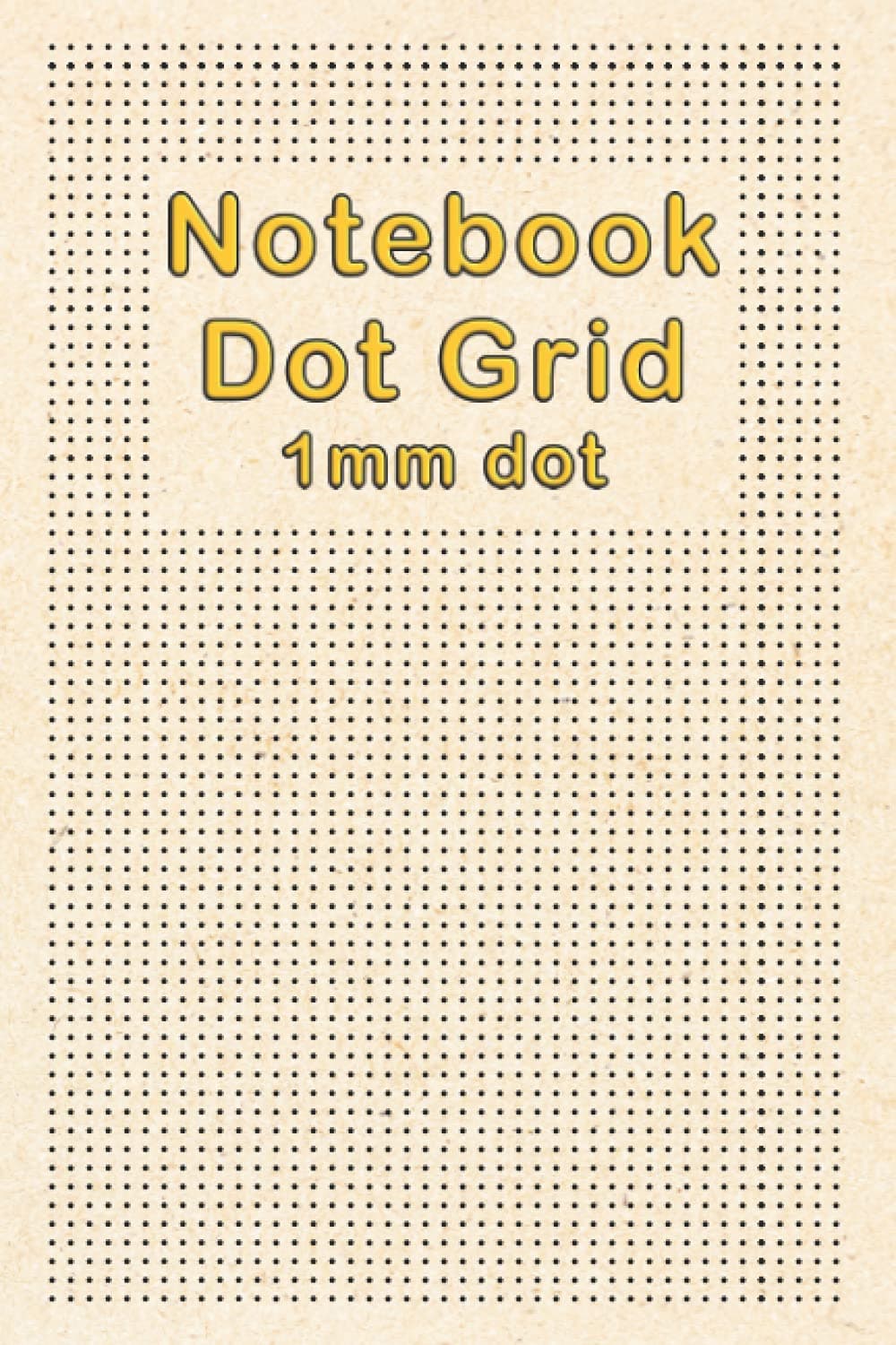 Notebook Dot Grid: Glossy finish cover, 120 pages, 6" X 9", 2814 dots per page, 1/8" (3 mm) dot spacing, 1 mm dot size