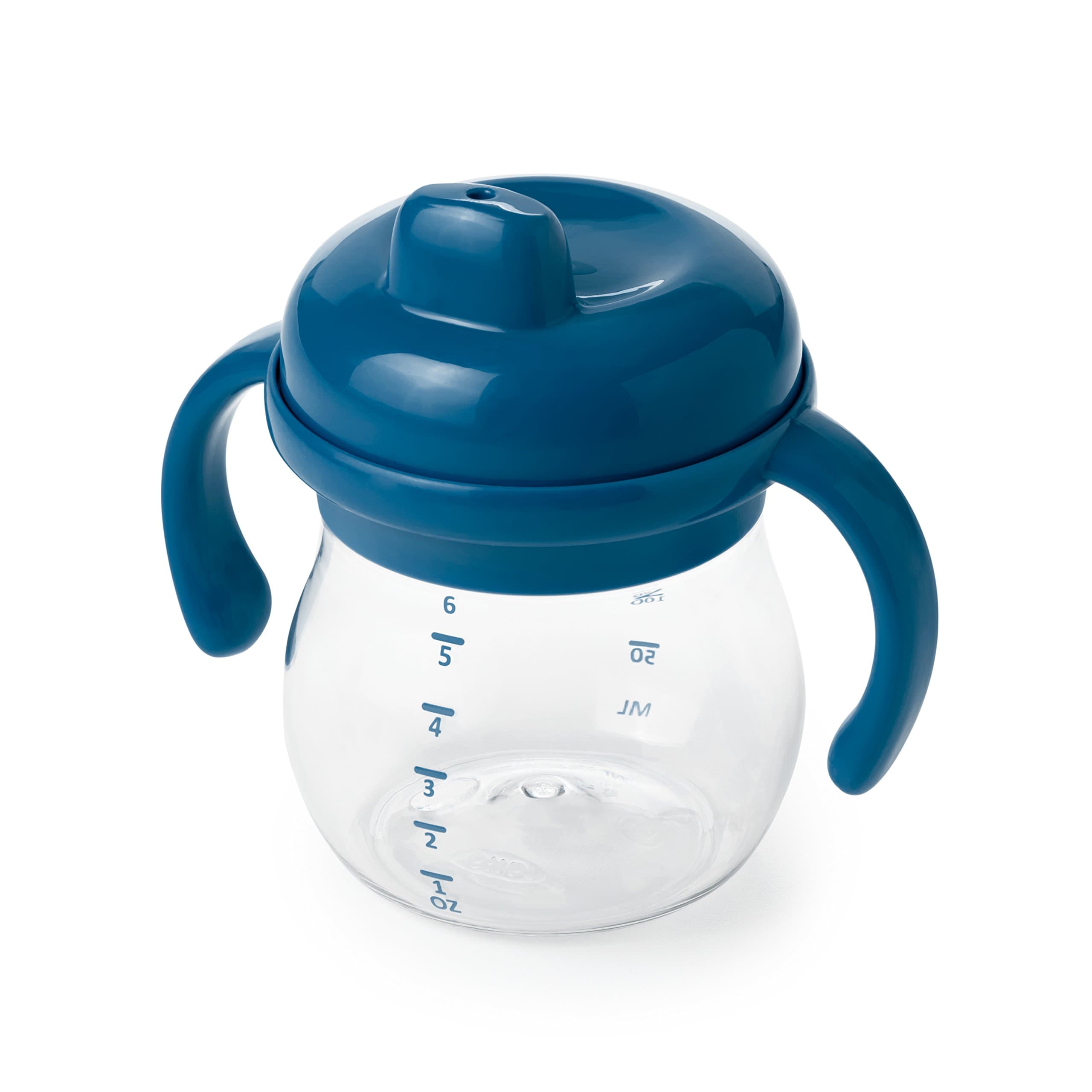 OXOTot Transitions Sippy Cup With Removable Handles, Navy