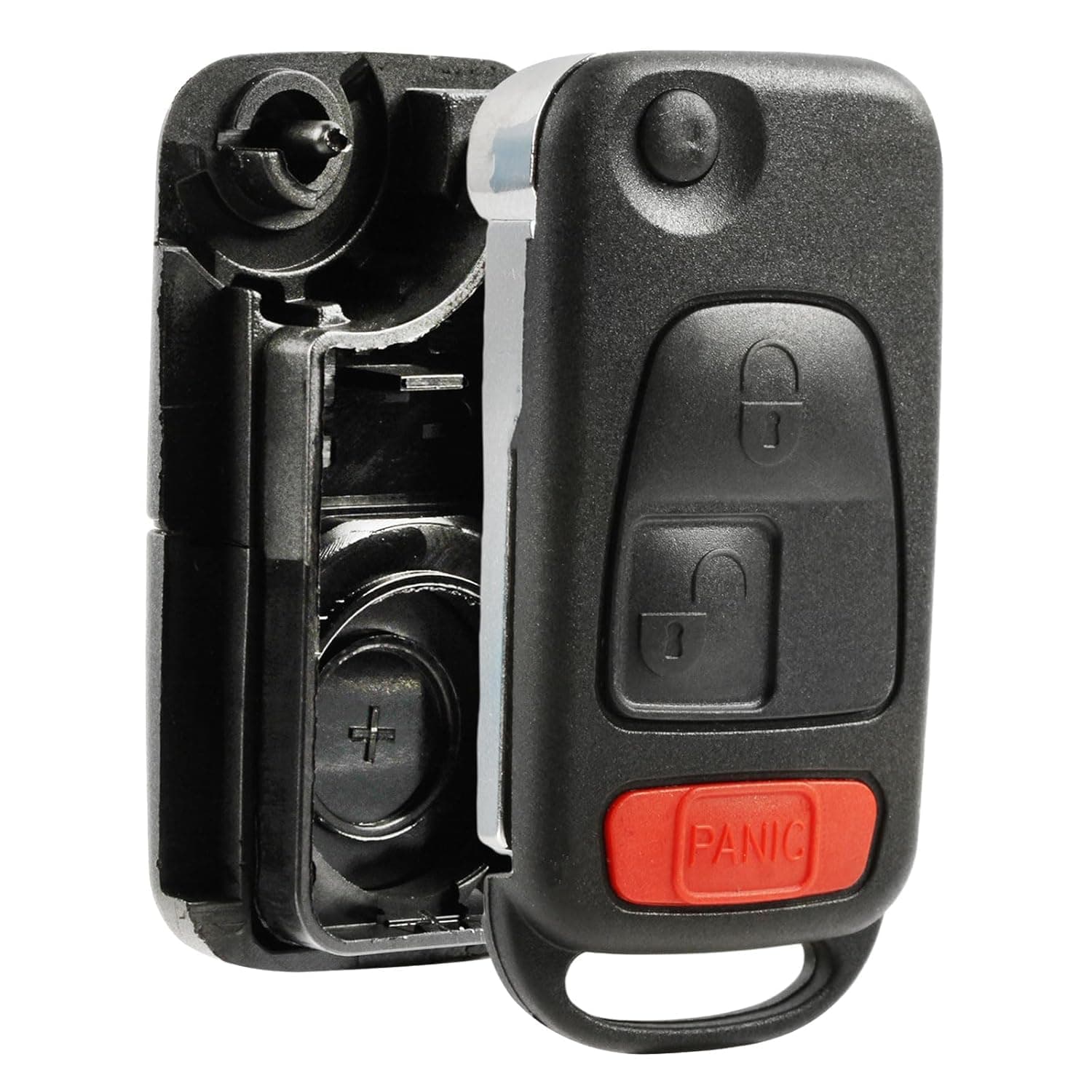 Key Fob Keyless Entry Remote Flip Shell Case & Pad