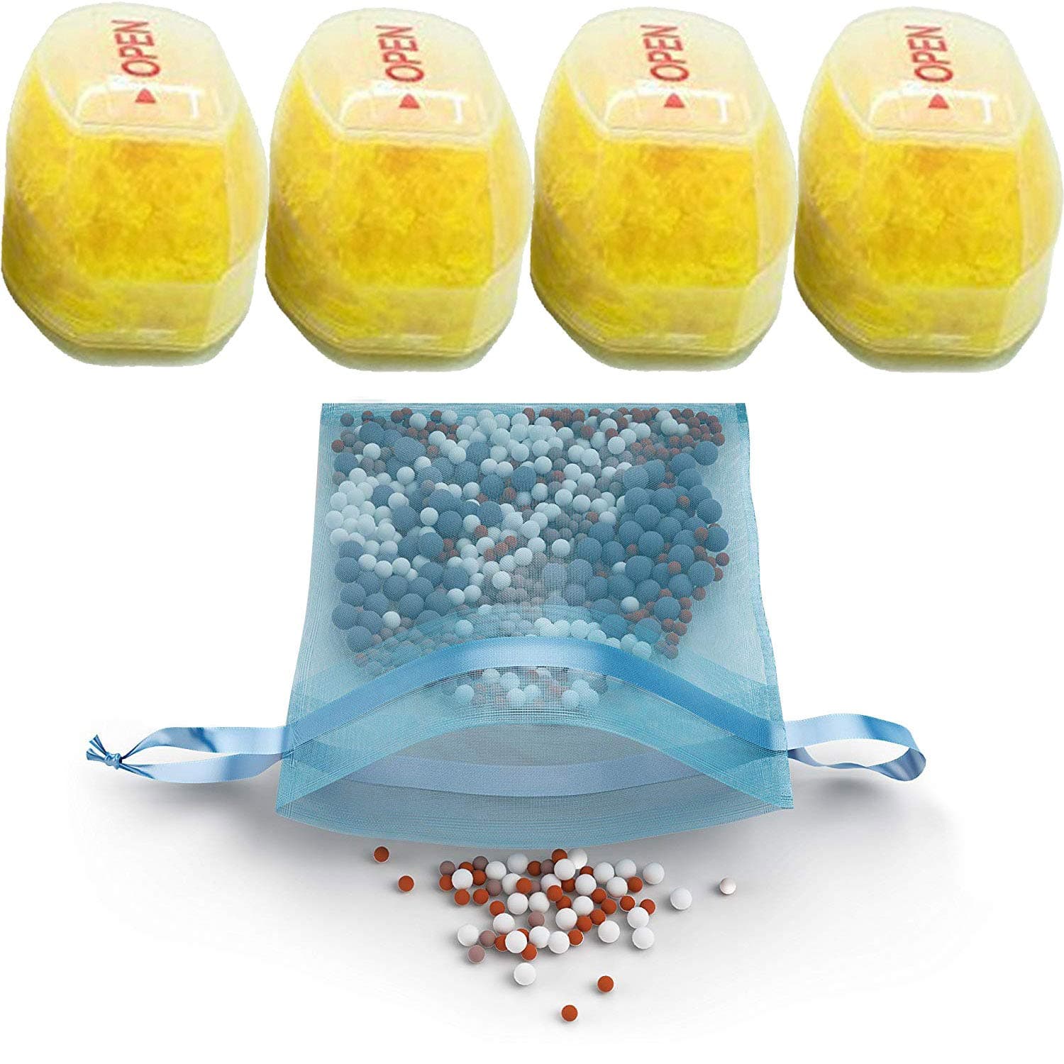 PureActionReplacement Filters Set for use with Vitamin C Filter Shower Head SH158 - Removes Chlorine, Chloramine & Fluoride - Increases pH Softens Hard Water