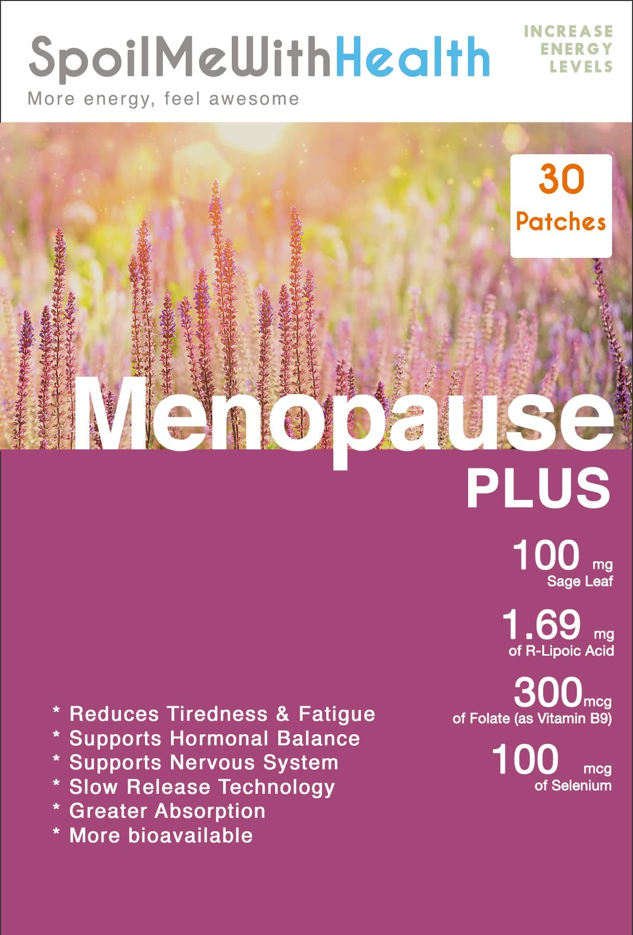 Menopause Plus Patches - 30 Days Supply