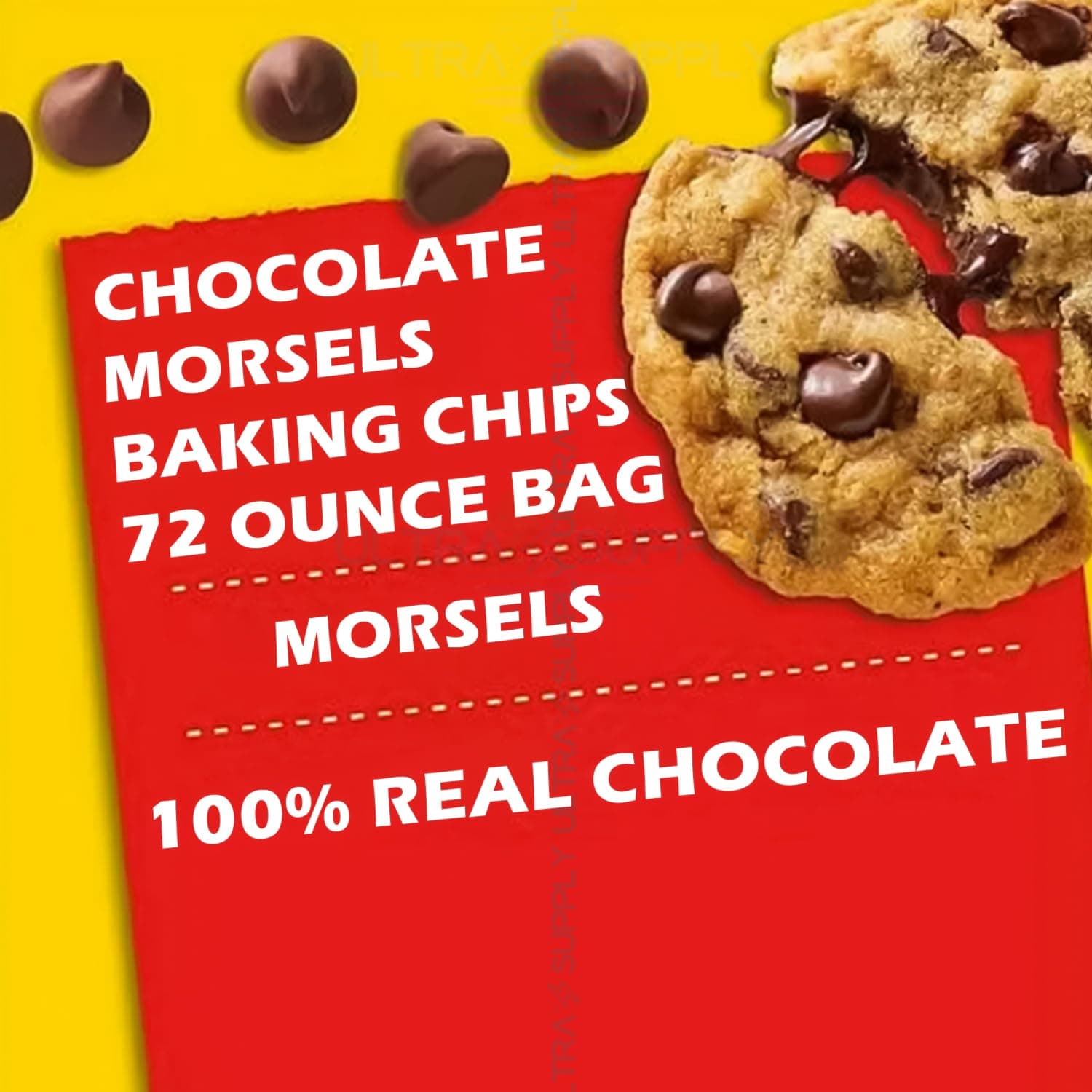 Chocolate Morsels Baking Chips - 72 Ounce bag (Large Bag)