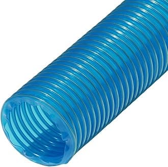 Rubber-Cal 01-203-1-12 "PVC Flexduct" General Purpose, 1"ID x 12' Fully Stretched, Blue