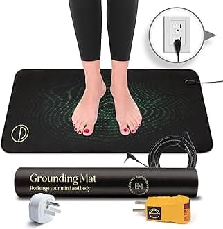 Grounding Mat for Sleeping, Earthing Mat Grounding Pad Universal Starter Kit, Grounding Mats for Overall Wellbeing, Get Grounded While You Sleep