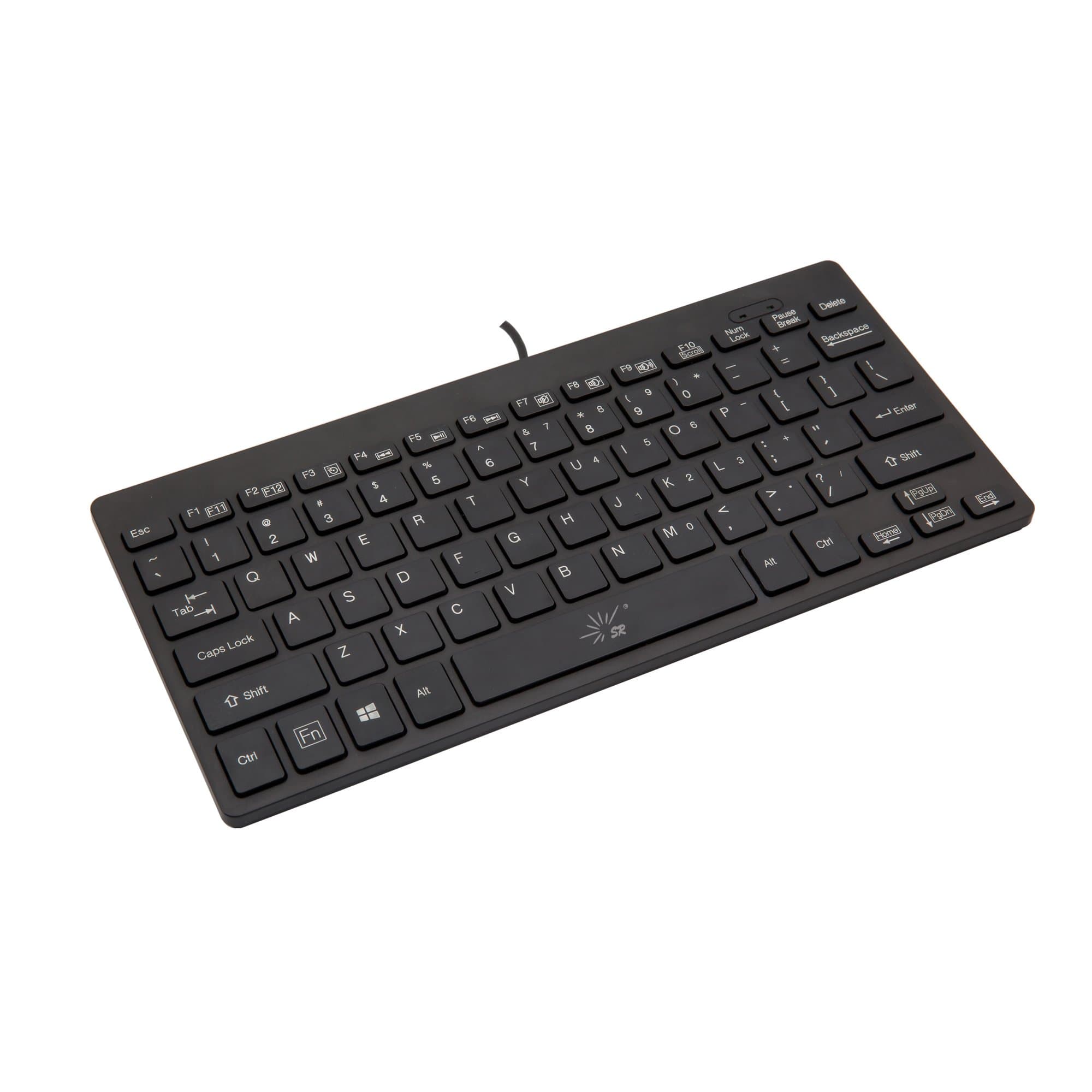 Mini Keyboard Wired Thin Light 78 Keys USB Multimedia Small for Pc Computer Laptop