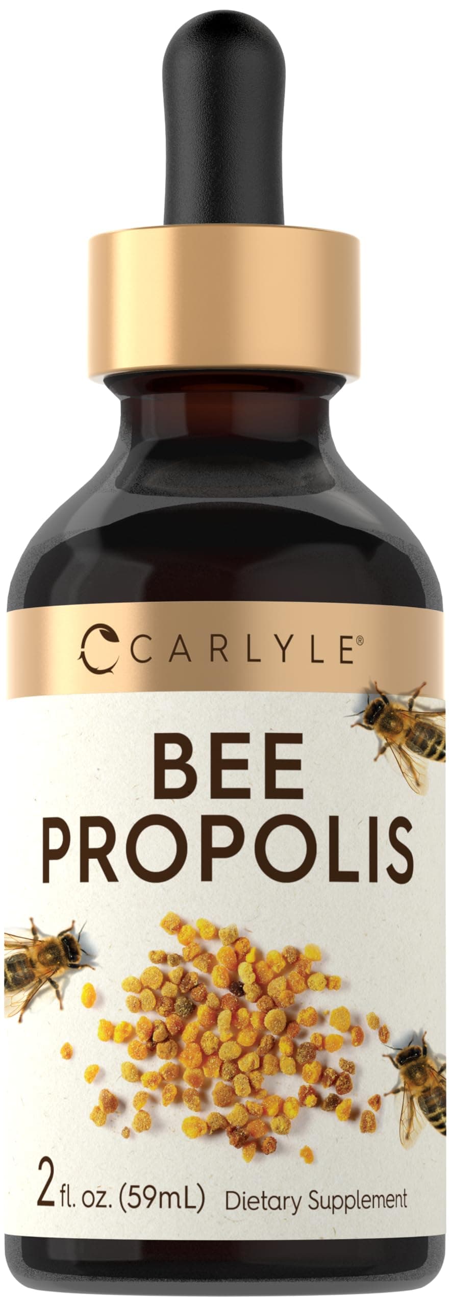 Carlyle Bee Propolis Tincture Drops | 2 Fl Oz | Liquid Extract | Non-GMO, Gluten Free Supplement