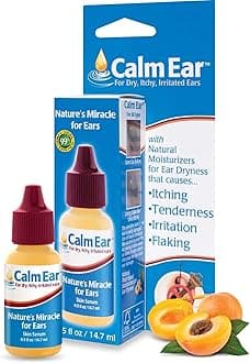 Calm Ear Drops 14.7 ml – Natural Relief for Itchy, Irritated & Dry Ears - Lubricates Earplugs & Hearing Aids