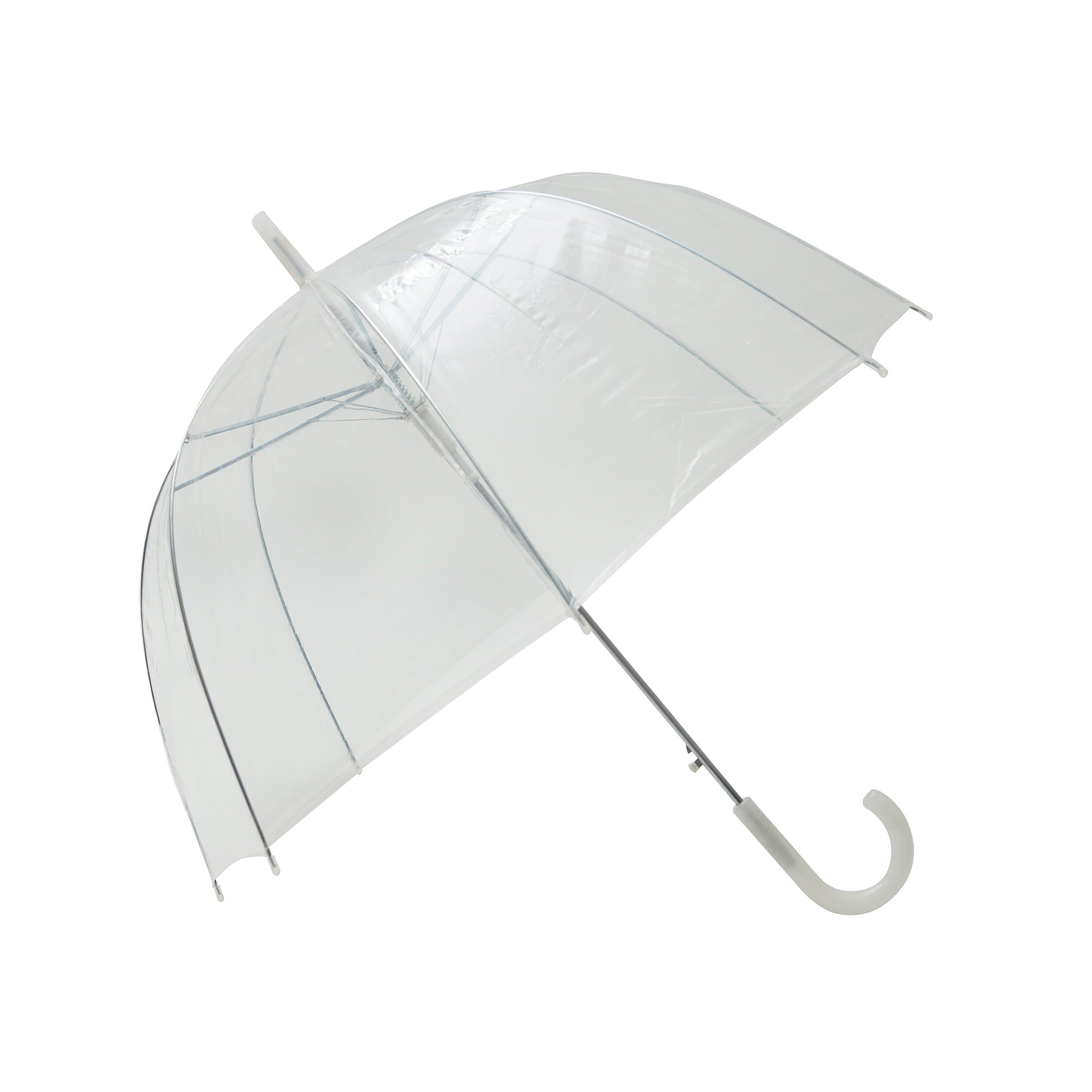 SMATI Stick Birdcage Clear Umbrella Bubble Transparent - Automatic Open