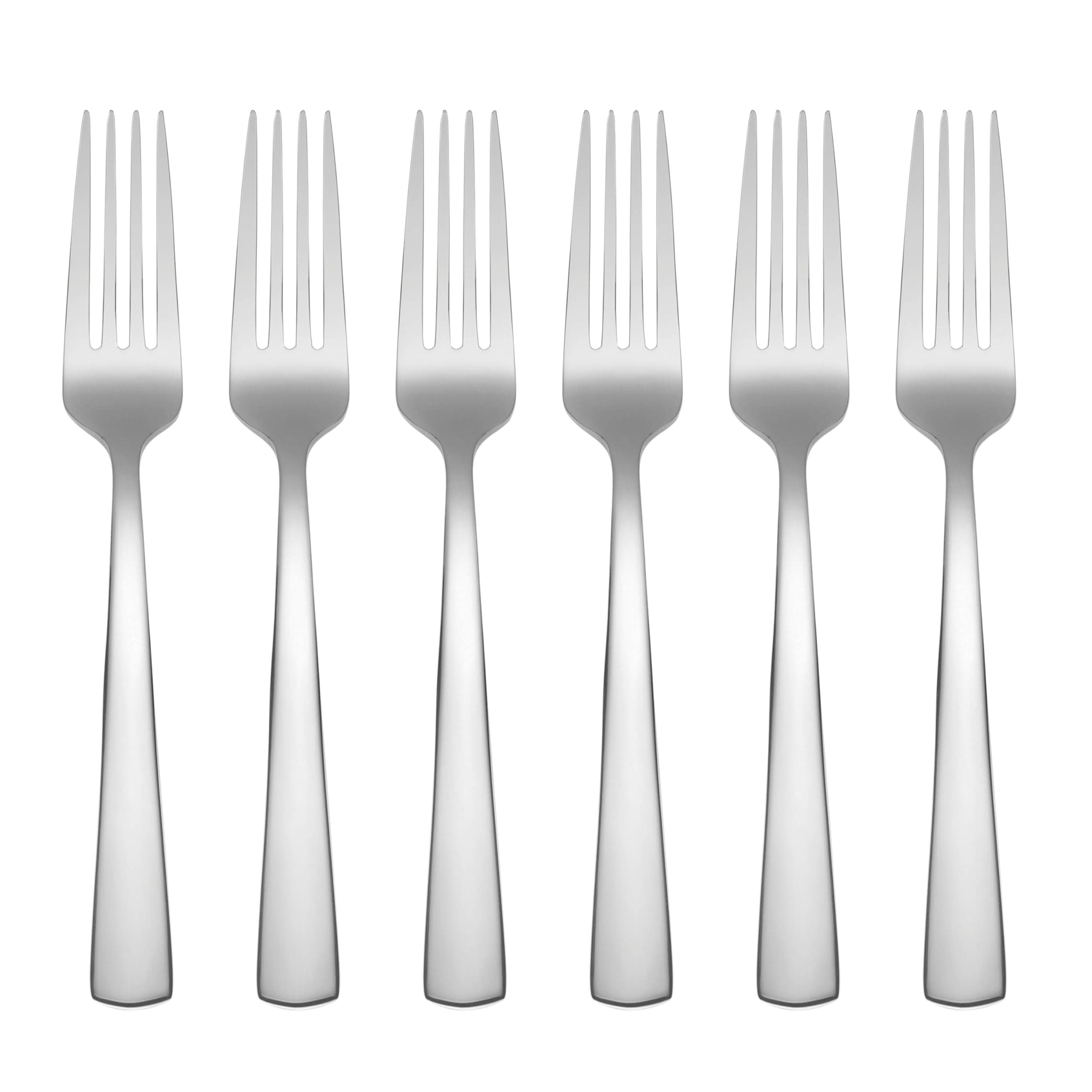 Oneida Silverware Set, Aptitude Everyday Flatware Dinner Fork Set, Service For 6, 18/0 Stainless Steel, Mirror Finish, Dishwasher Safe, Home And Kitchen Utensils Sets, Dinner Forks (Silver, 6 Pieces)