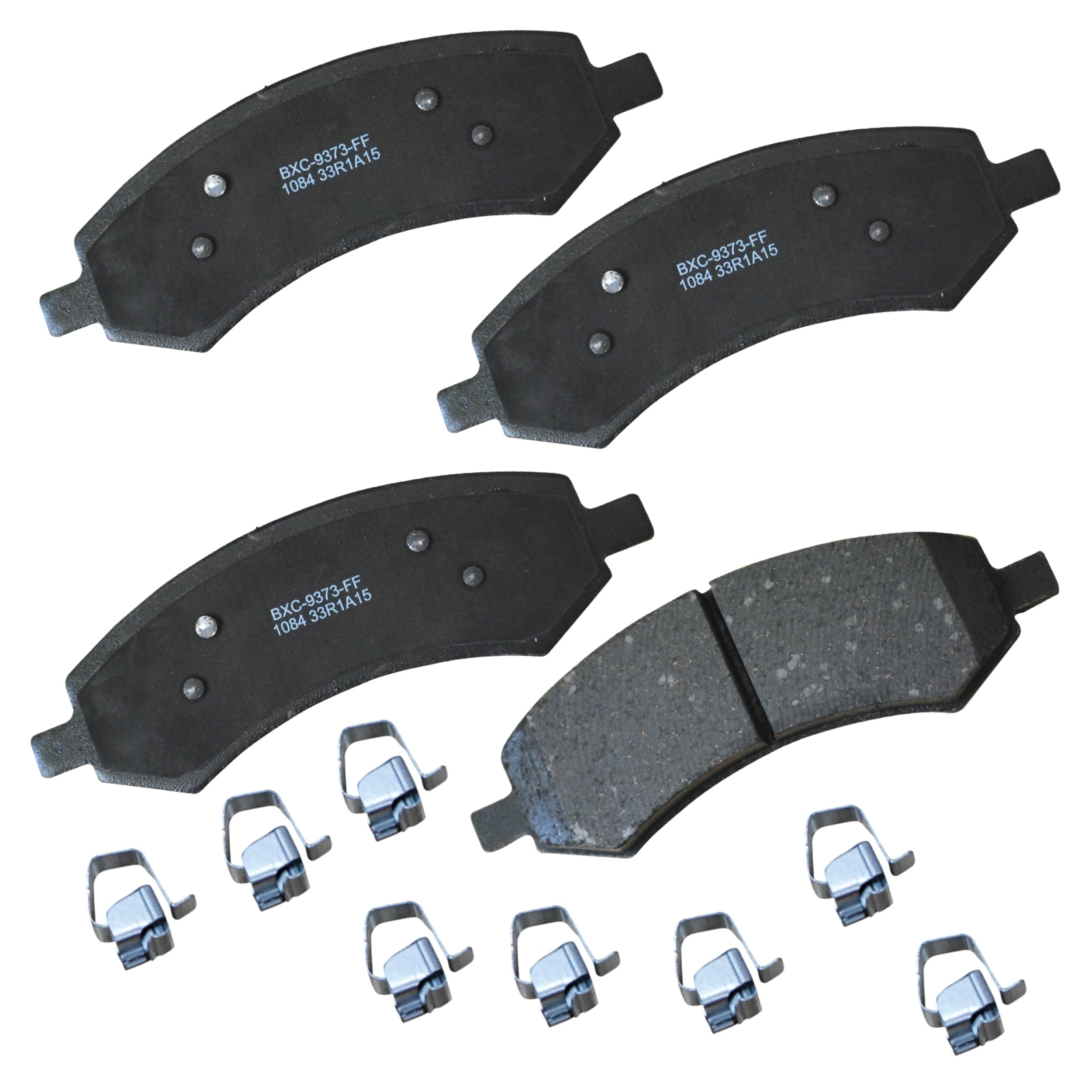 Bendix Premium SBC1084 Ceramic Front Brake Pads for Select Models Chrysler Aspen, Dodge Dakota, Durango, Ram 1500, Mitsubishi Raider, 1500 Classic, Dakota