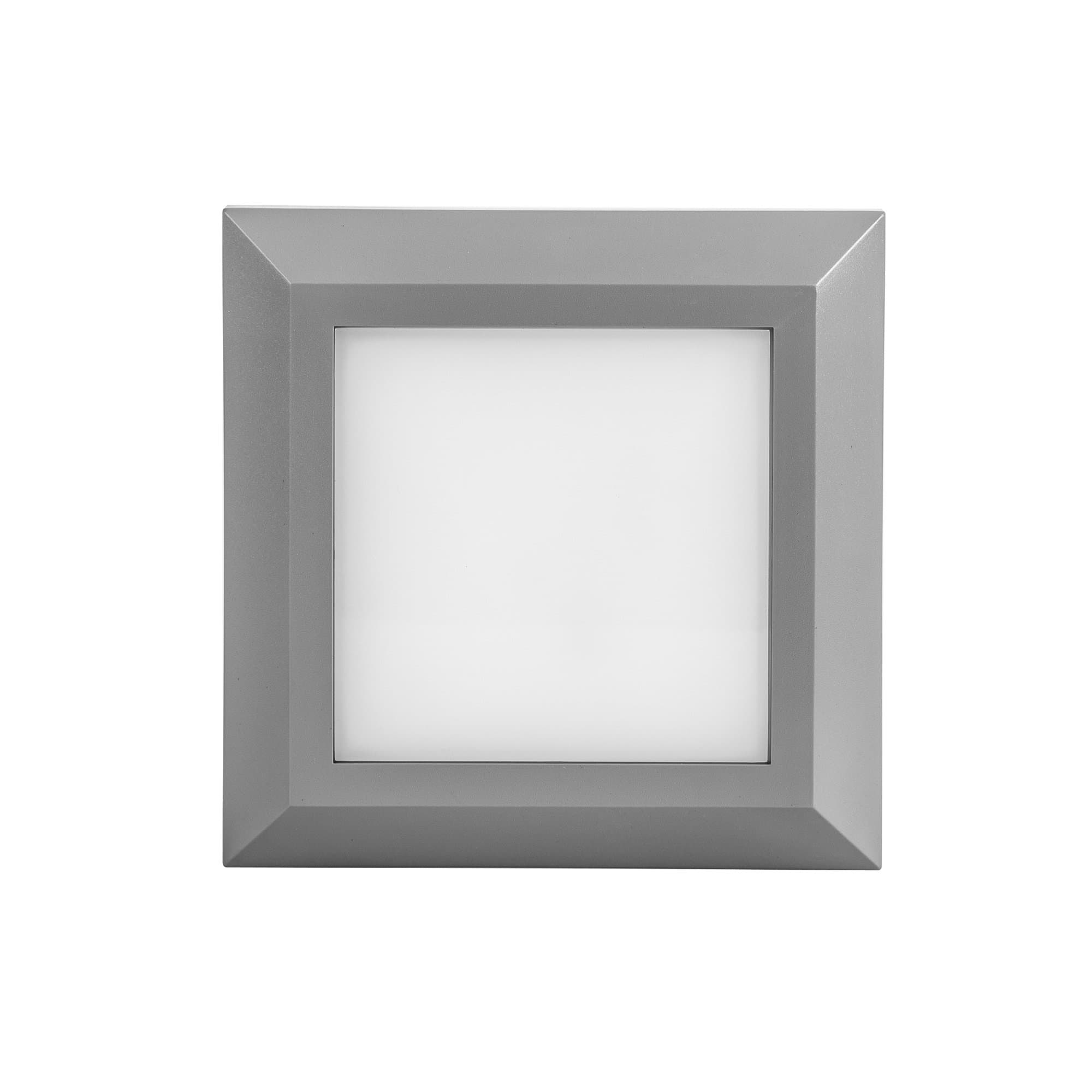 LightStan Outdoor Indoor LED Light Stair Step Light, Wall Mount Decorative Lighting - Waterproof IP65, 3W 4000K 180LM, Gray, Square