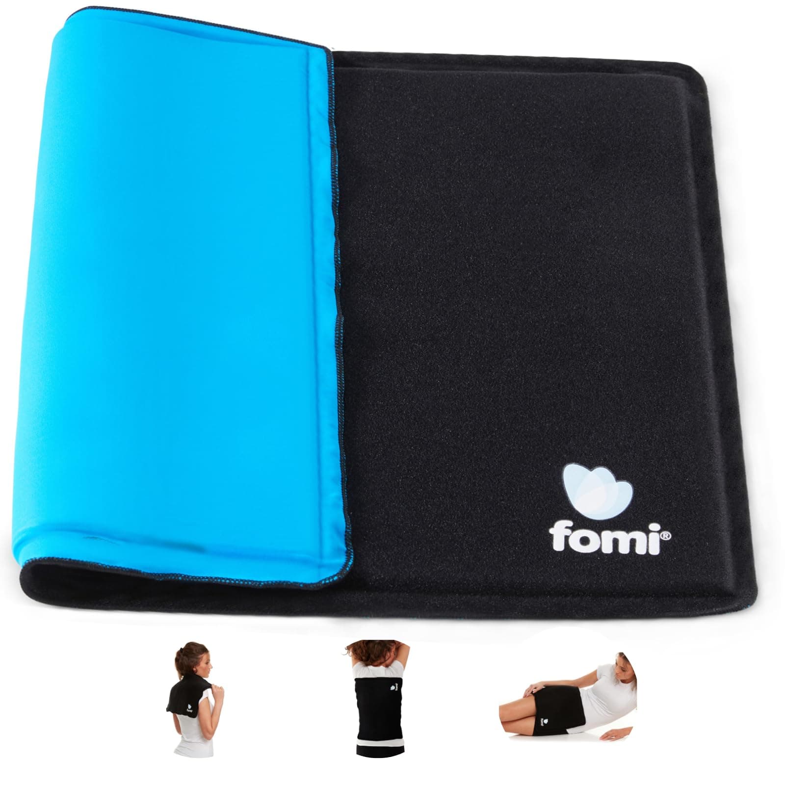 Premium Large Hot Cold Solid Gel Pack by FOMI Care | 18” x 12” | Soft, Comfortable Ice Wrap for Back, Shoulder, Knee, Thigh Pain Relief | Oversized, Flexible Cool Compress | Freezable, Microwaveable