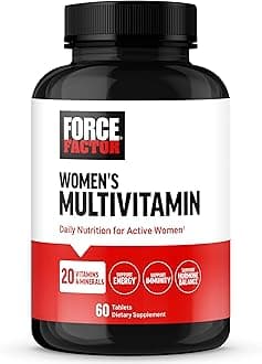 Women’s Multivitamin, Multivitamin for Women to Support Hormone Balance, Energy, Immunity, and Gut Health, with 20 Vitamins & Minerals, Ashwagandha, Chasteberry, and More, 60 Tablets