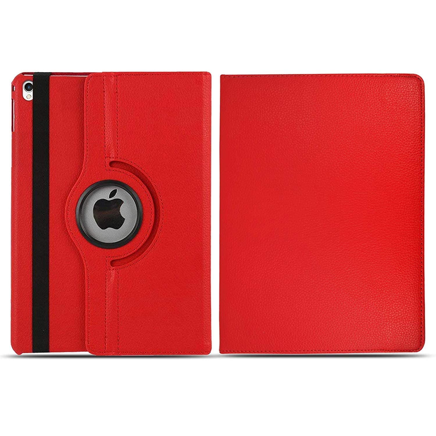 iPad Case For iPad 2 3 4 Case (Oldest Models) 360 Rotating Leather Flip Stand Wallet Smart Cover For iPad 2 /iPad 3 /iPad 4 (Red)