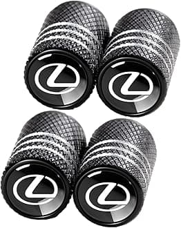 Tire Valve Stem Cap Cover Fit Lexus RX ES GS LS NX RS GX LX RC LC RX350 is250 GX460 Belt O-Ring Seal Corrosion Resistant tire Valve caps 4 Pack