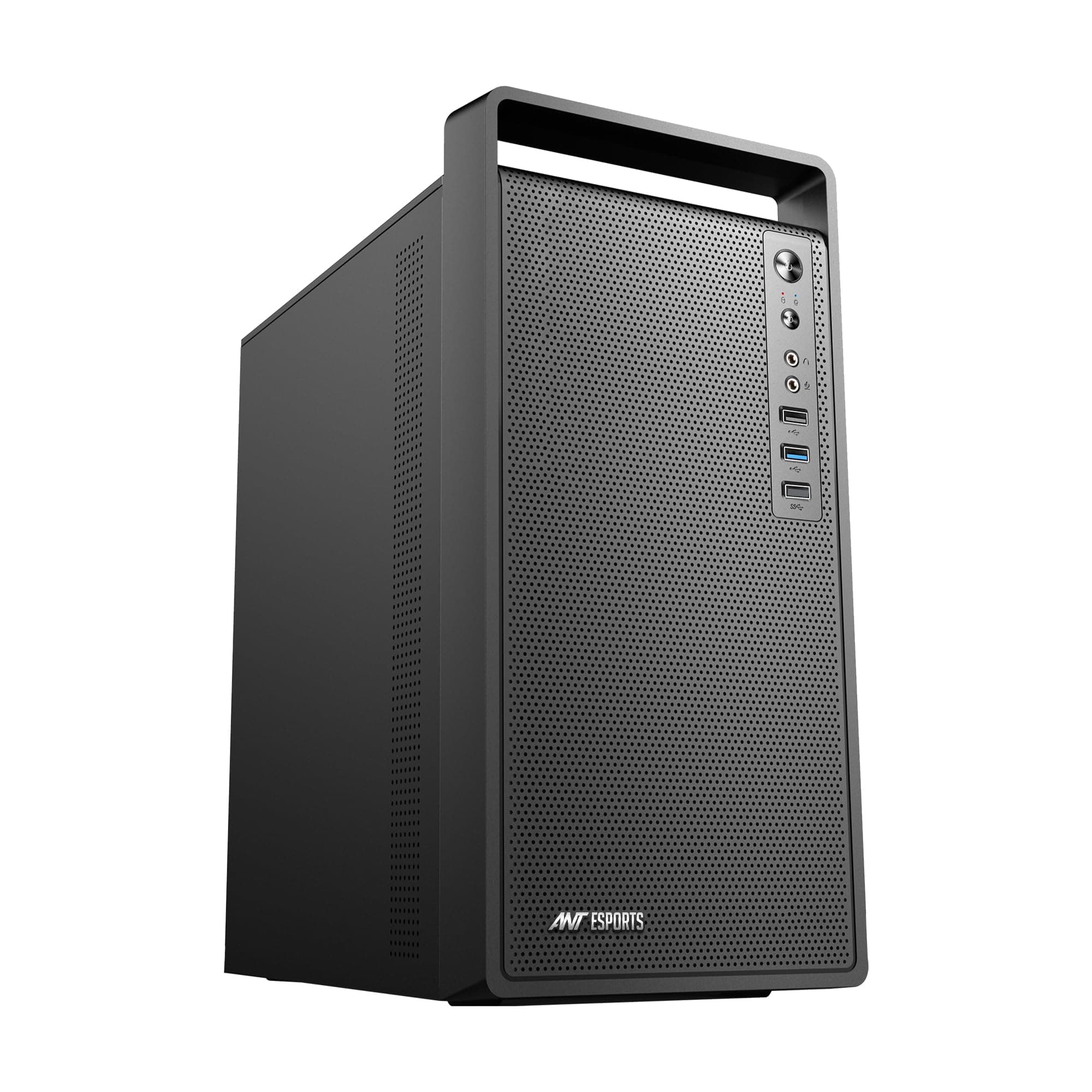 Ant Esports Si11 Value Series Mid-Tower Computer Case/Gaming Cabinet - Black | Support M-ATX, ITX | Pre-Installed 1 x 120 mm Black Rear Fan