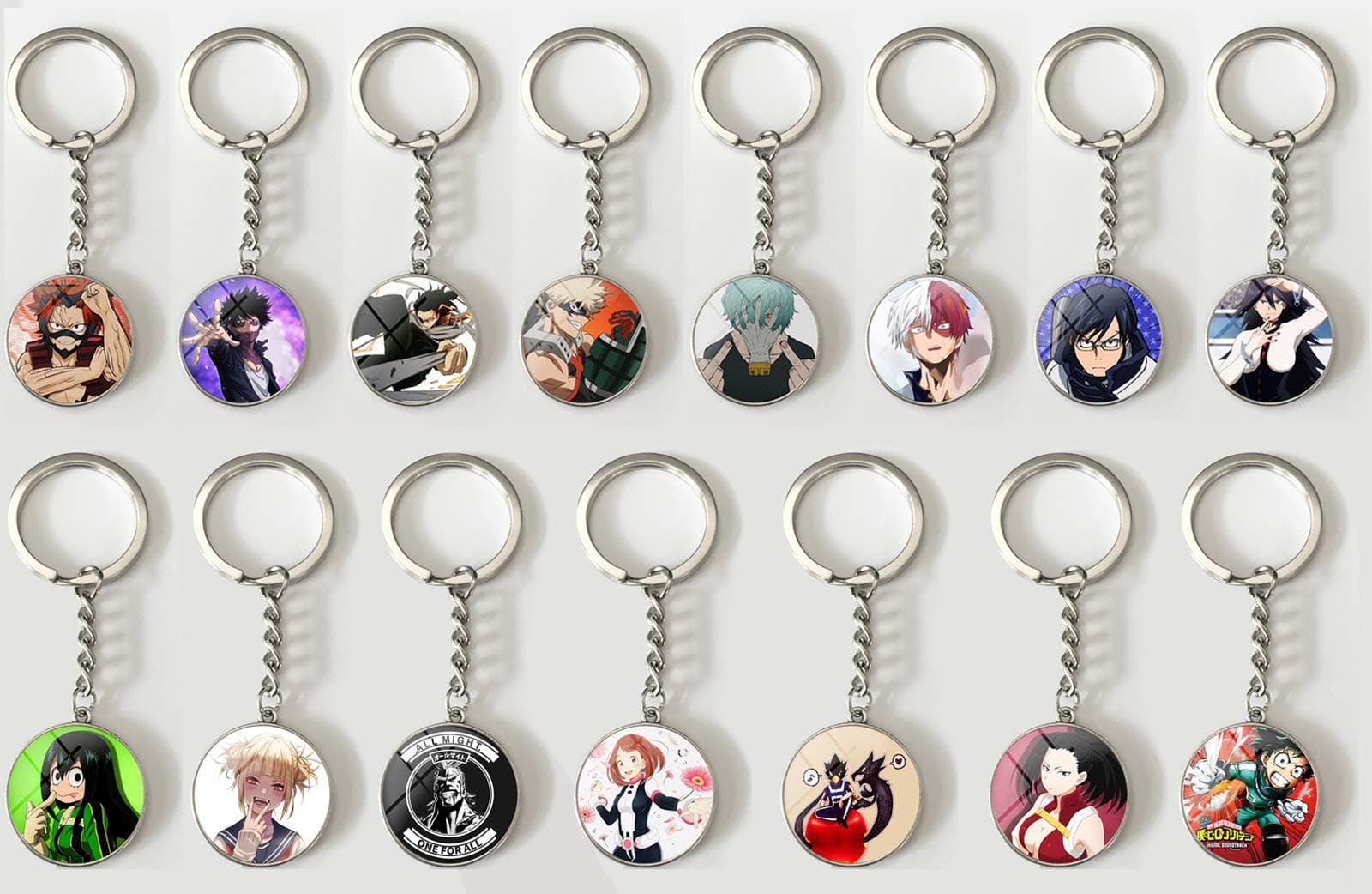 Funky StoreFunky Store Academia Cosplay Deku Todoroki Small Mini Tiny Keychain (Combination)