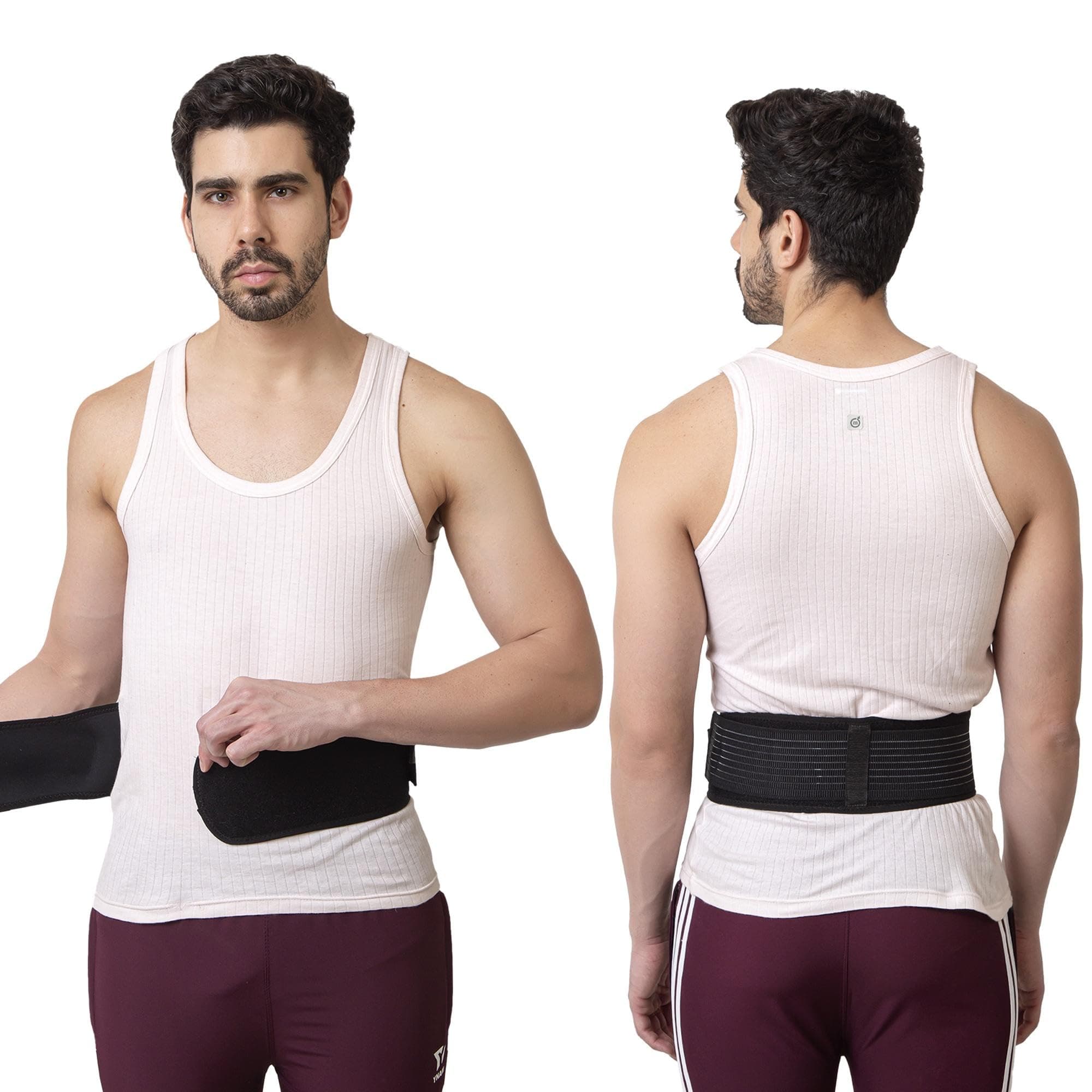 ZEDAN Adjustable Sacroiliac Hip Waist Compression Belt | Lower Back Support Hip Brace | Anti-Slip Sciatica Pain Relief Belt | For Pelvis, Lumbar, Nerve, Leg, SI Joint | For Men & Women - Black