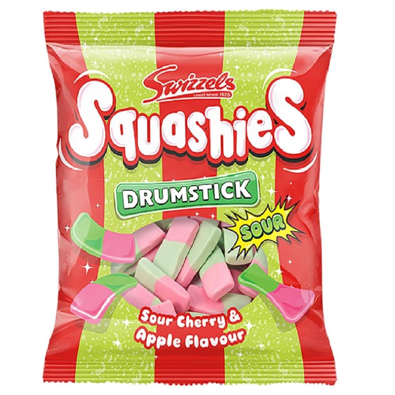 Swizzels Drumstick Squashies (Sour Cherry,160g)
