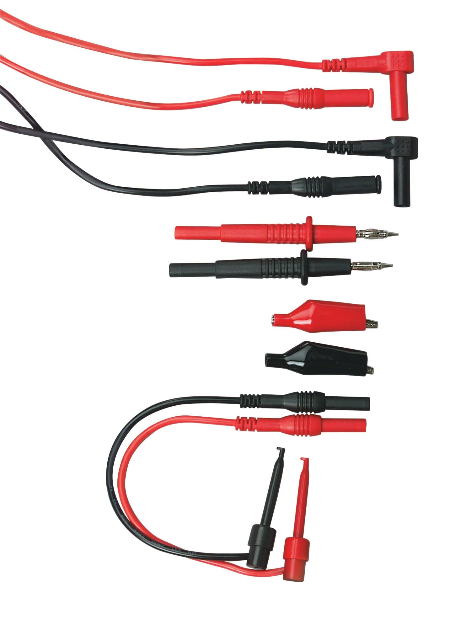 Extech Instruments TL809 Electronic Test Lead Kit,black/red