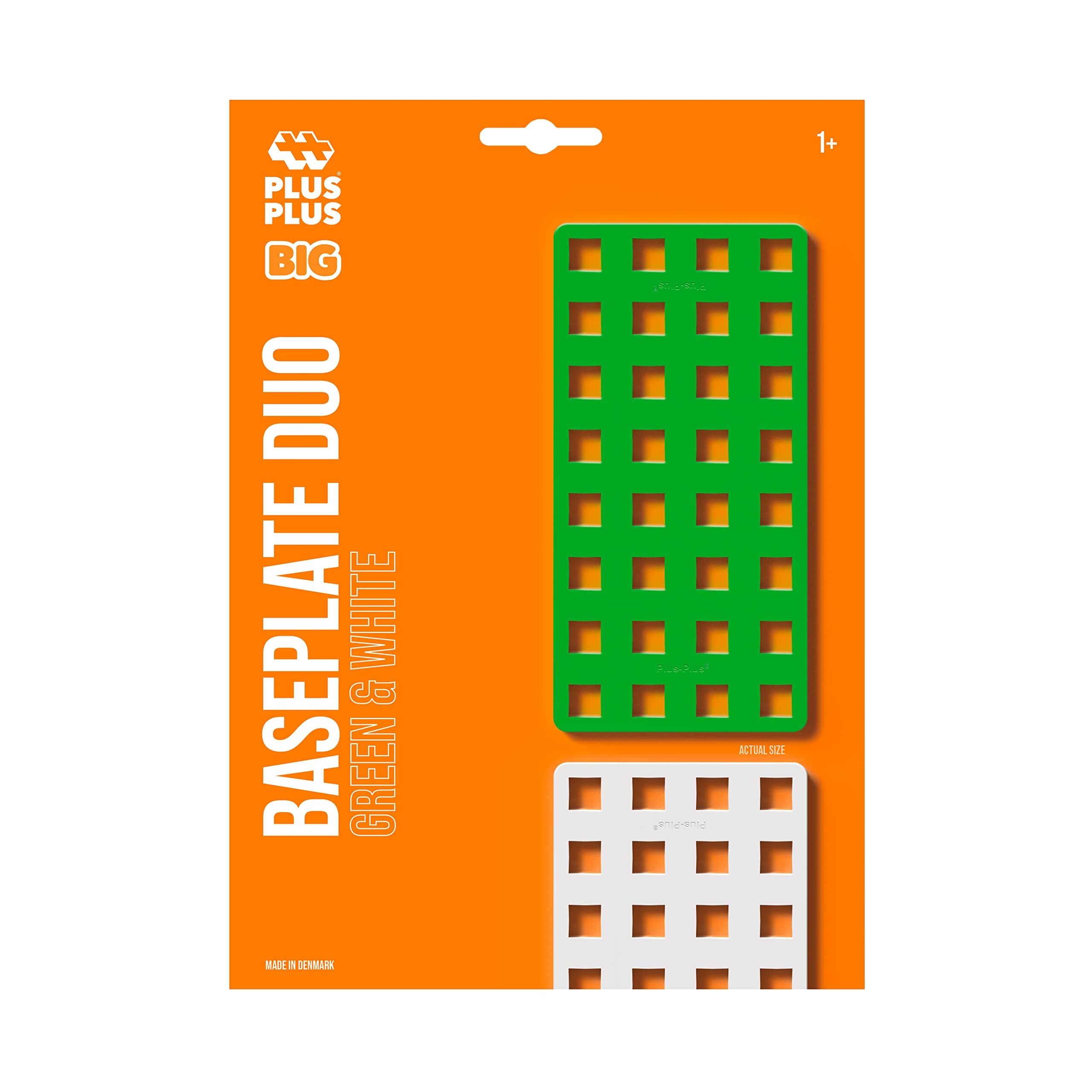 Plus-Plus 9603287 Construction Toy, Big Pegboard, Green/White, 2 Pieces