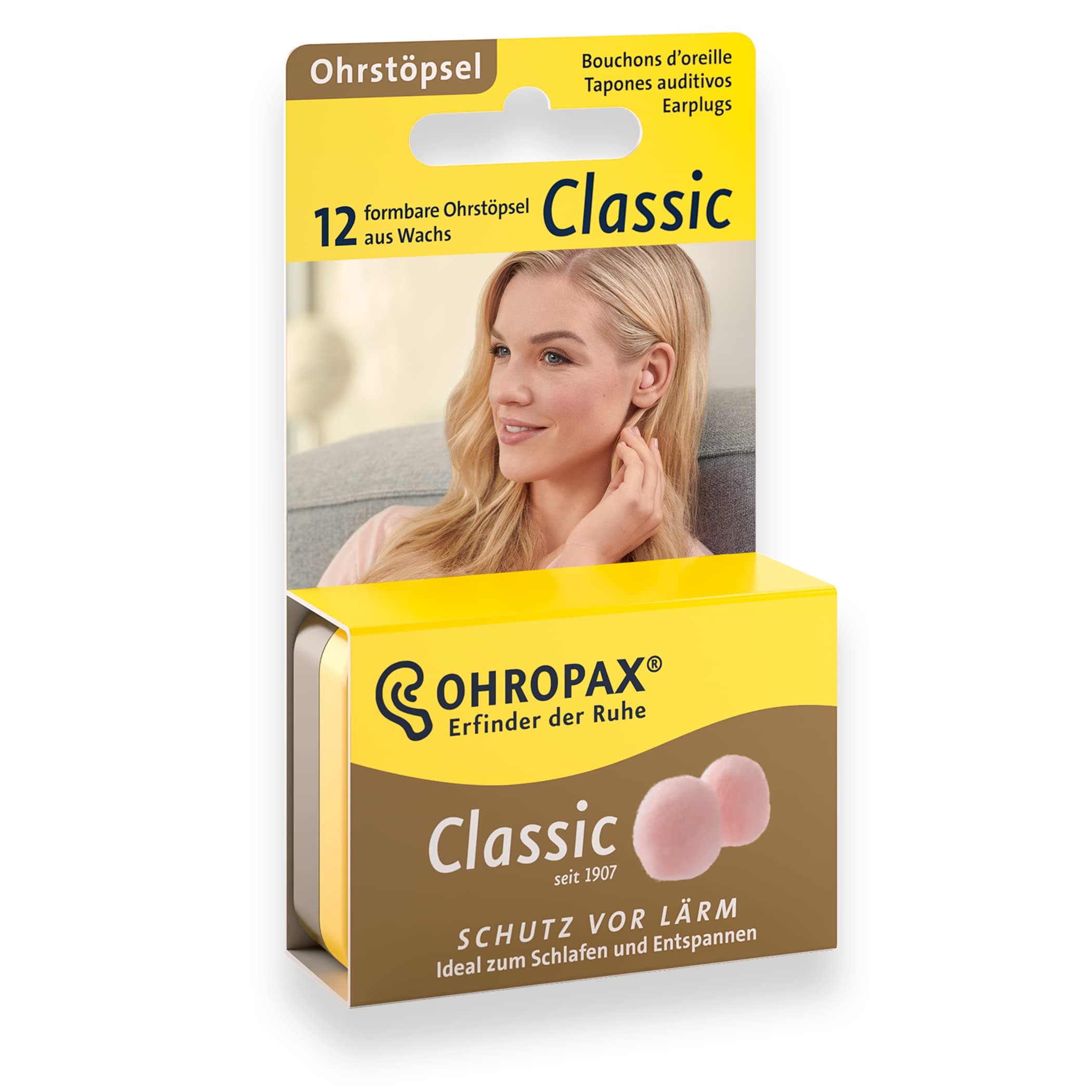 Ohropax Classic Earplugs - 12 Earplugs