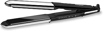 BaByliss Straight and Curl Brilliance Hair Straightener, Silver/Black