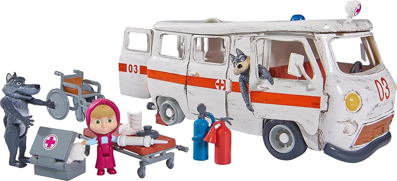 Simba 109309863 Masha Play Set Ambulance