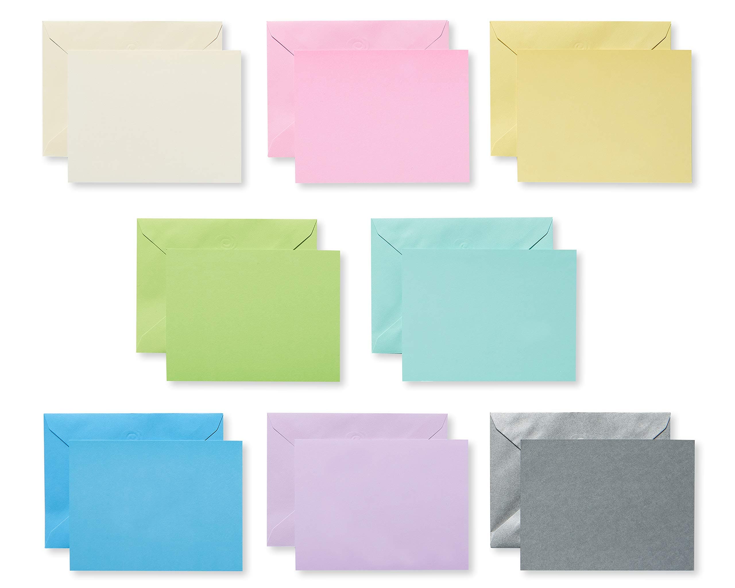 single panel blank cards bulk with envelopes, pastel colors 100 count, 5672259, bulk pail pastel pc