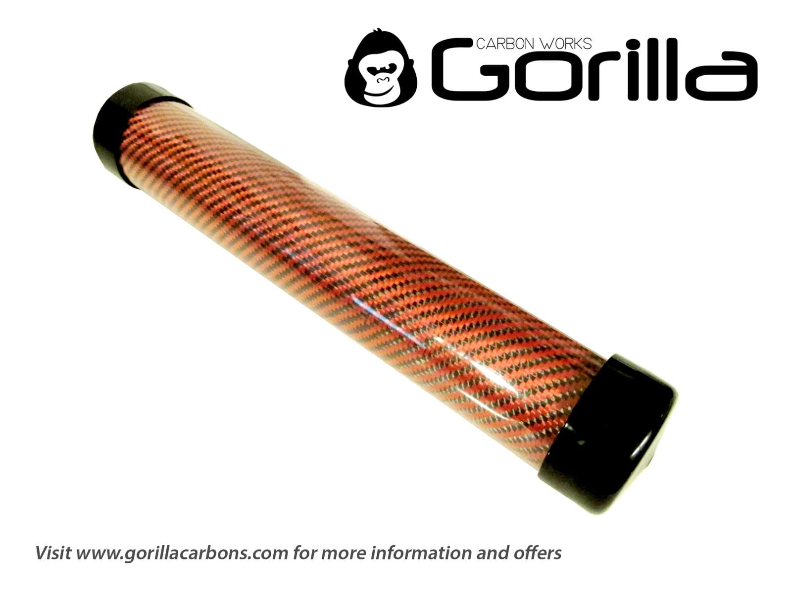 3'x1' Orange Carbon-Kevlar cloth