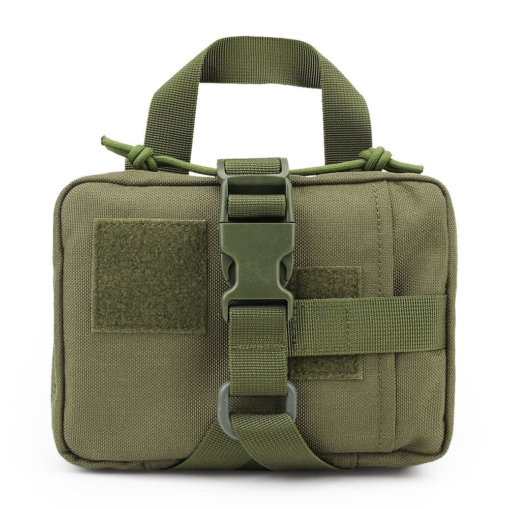 MOLLE Tactical Small First Aid Kit Rip-Away EMT Pouch- Premium Military Style Utility Pouch Medical Pocket Organiser for Outdoor Travel Hiking Camping