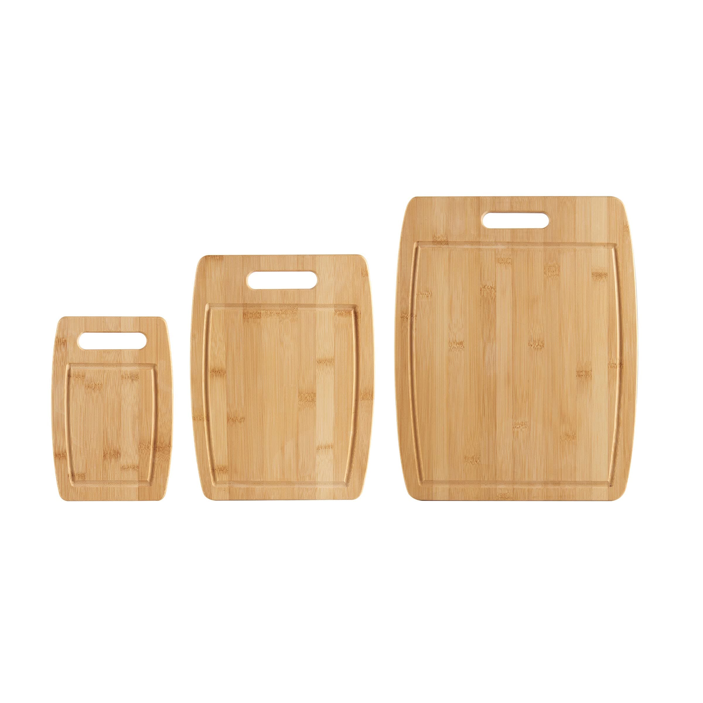 SabatierWood Cutting Board Set, 3-Piece, Bamboo