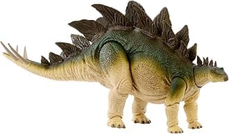 Mattel Jurassic World JCH08 Hammond Collection Stegosaurus Children's Figure, Dinosaur Toy, Total Length: Approx. 17.3 inches (43.8 cm), 8 Years Old and Up Green