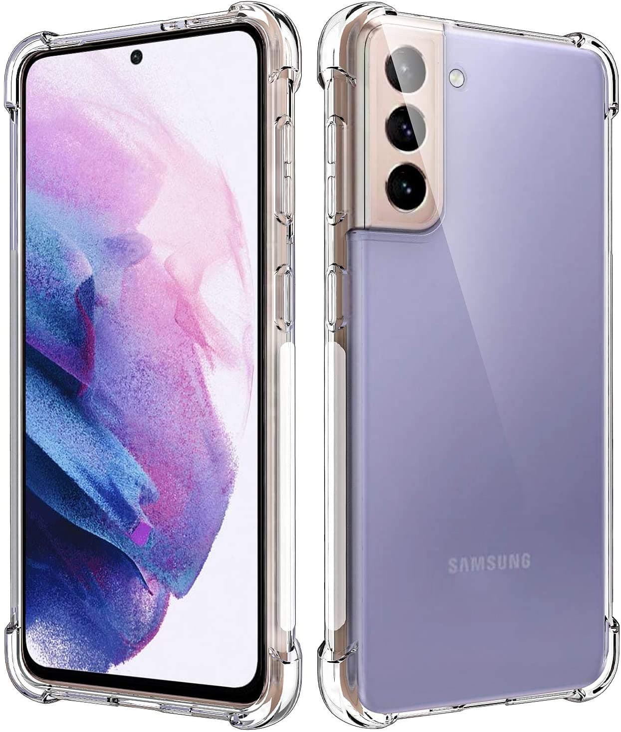 KP TECHNOLOGY Galaxy S21 Plus Clear Case With Reinforced Corners, Drop Protection Soft TPU Bumper Phone Case for Samsung Galaxy S21 Plus