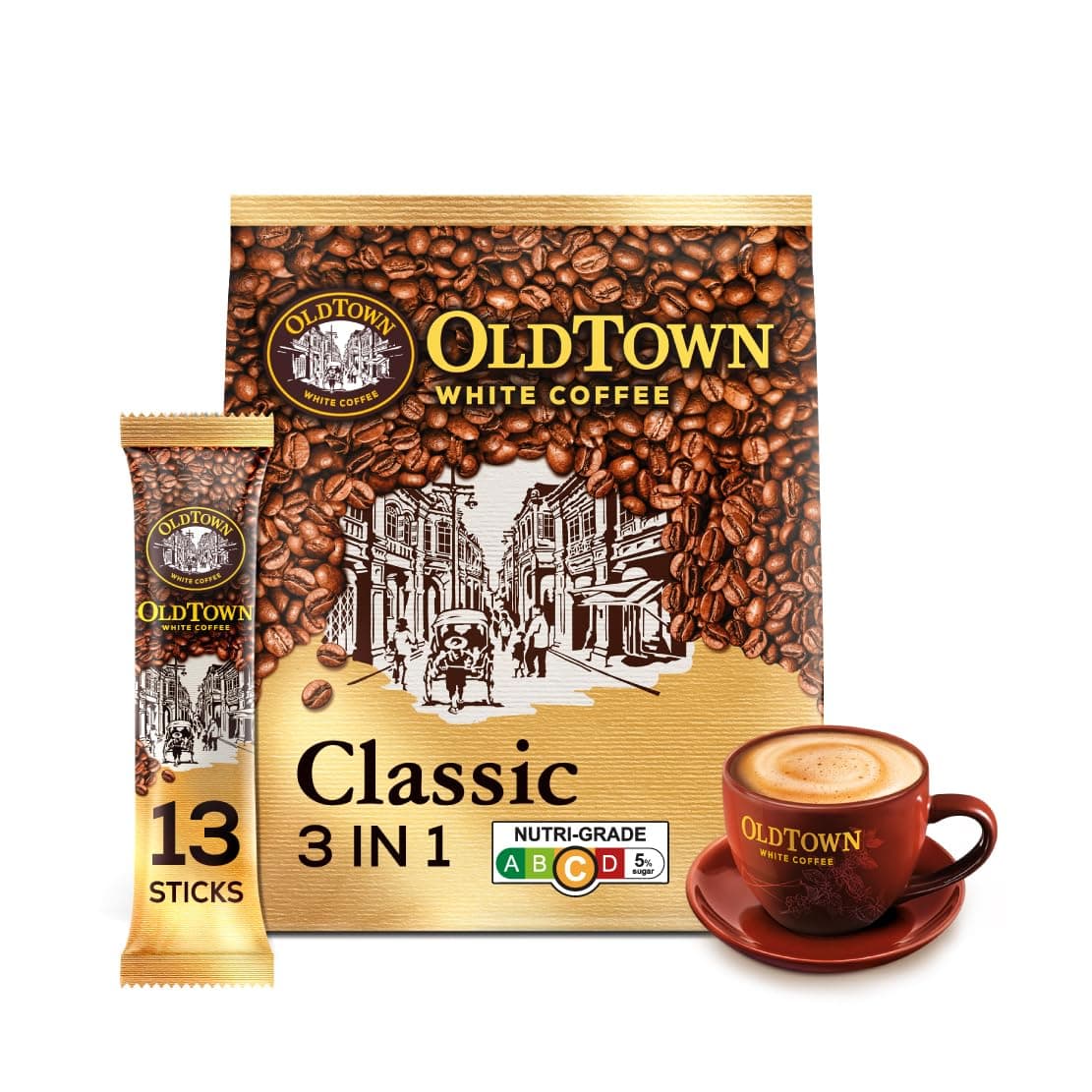 3 in 1 Classic White Coffee, 570 g