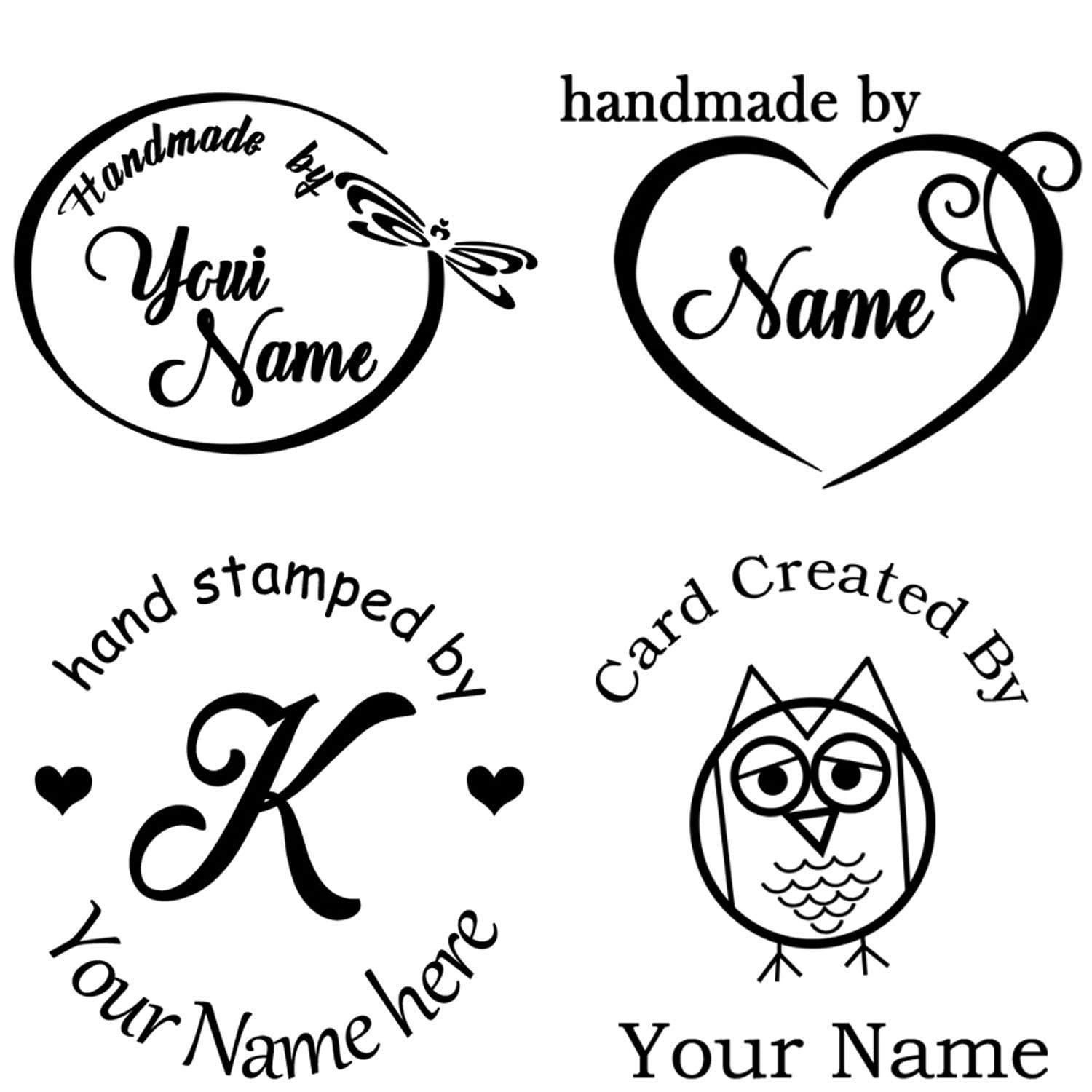 Custom Stamps Personalized - Handmade Stamp Round 1-5/8" Diameter