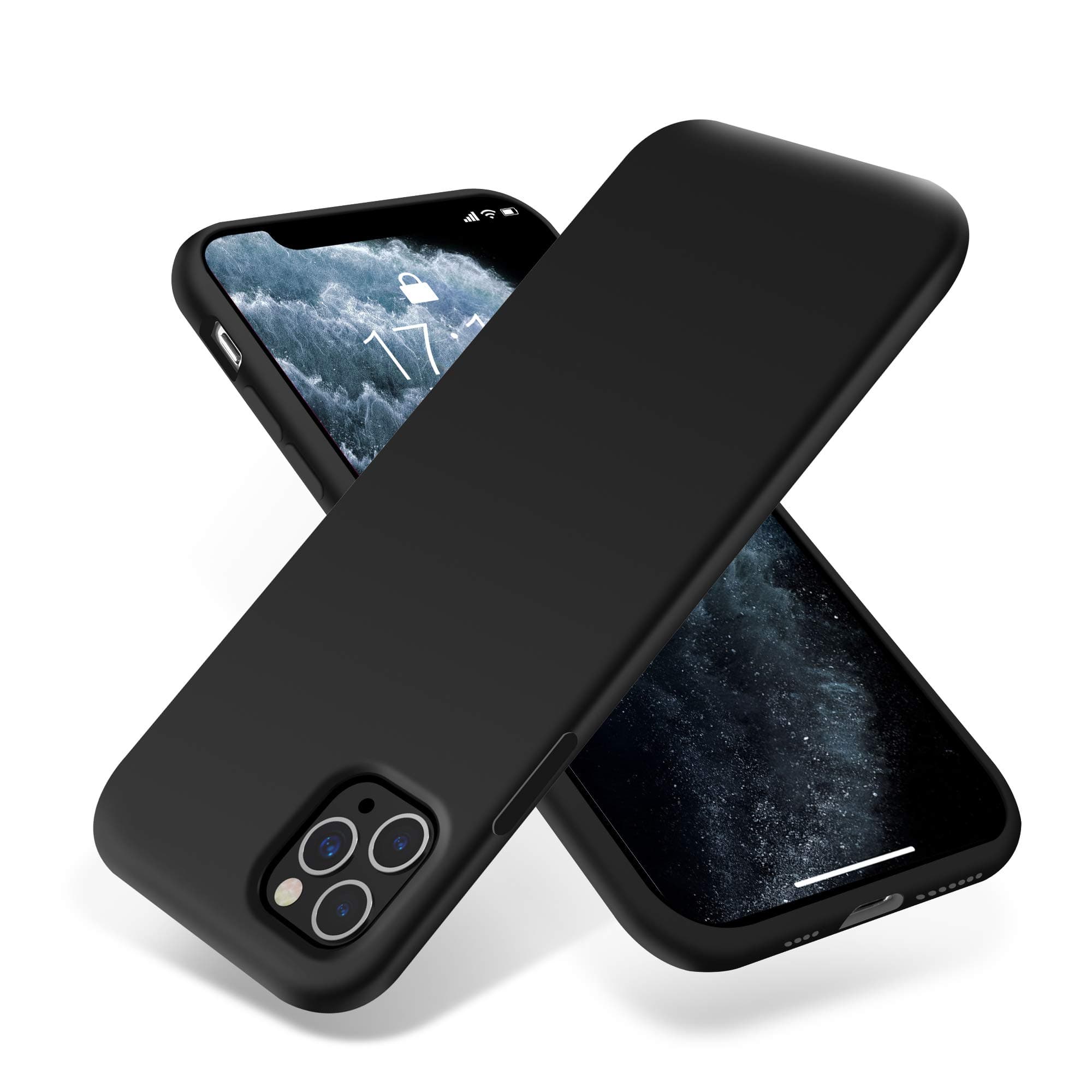OTOFLY iPhone 11 Pro Case,Ultra Slim Fit iPhone Case Liquid Silicone Gel Cover with Full Body Protection Anti-Scratch Shockproof Case Compatible with iPhone 11 Pro (Black)