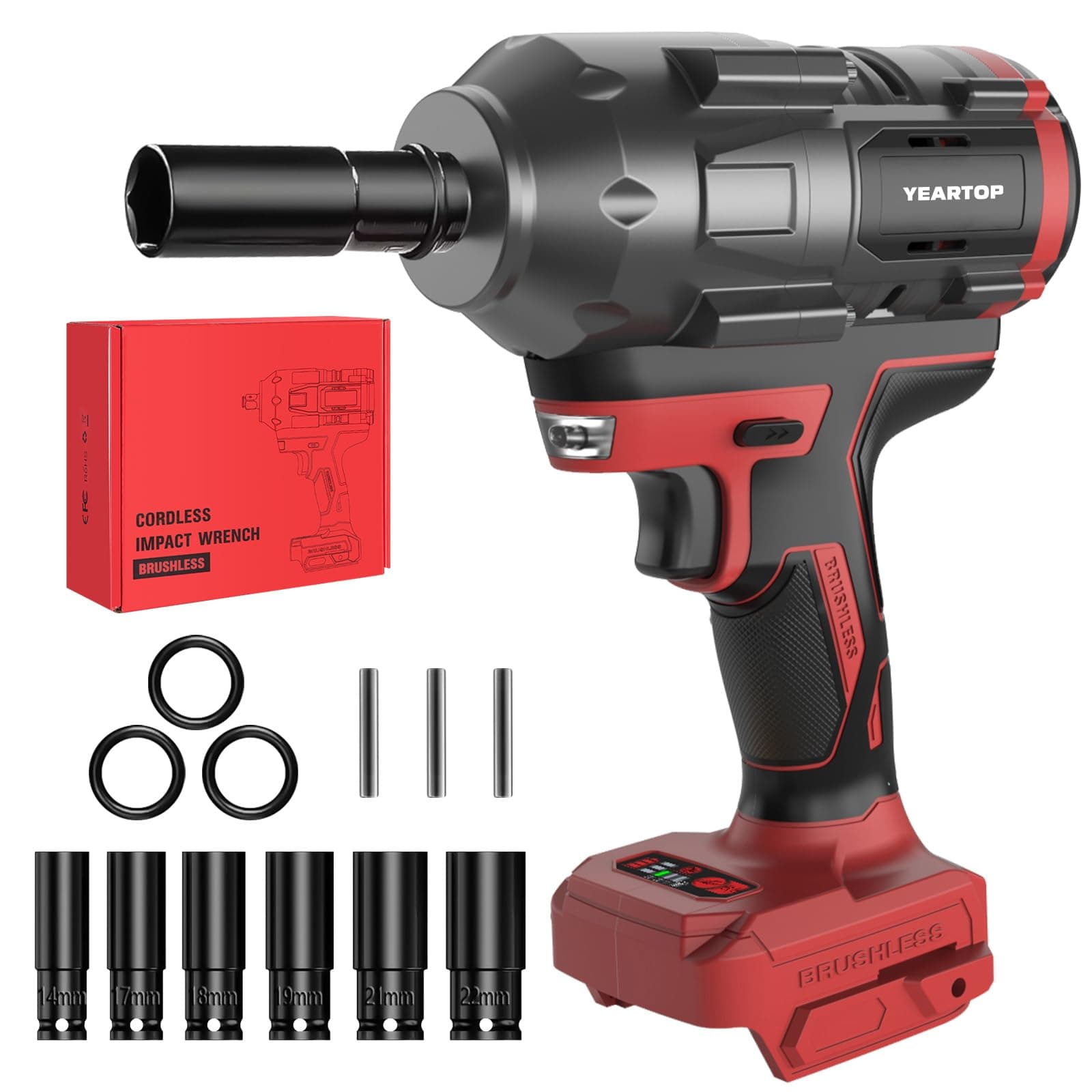 YEARTOP Cordless Impact Wrench