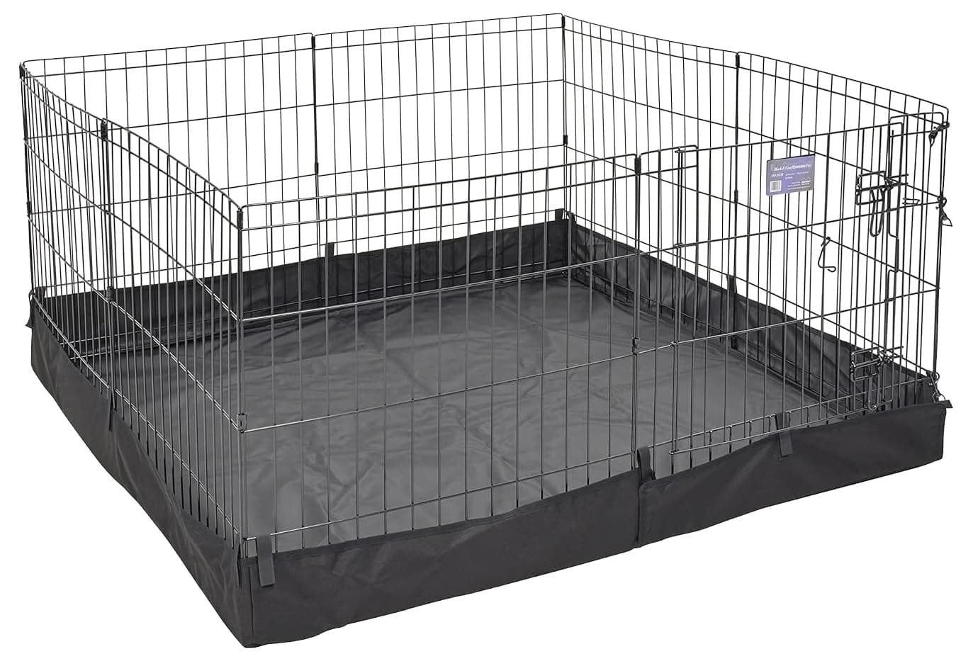 Square Exercise Pen Fabric Mesh Bottom
