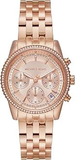 Michael Kors Bryant Chronograph Women's Watch, Stainless Steel and Pavé Crystal Watch for Women