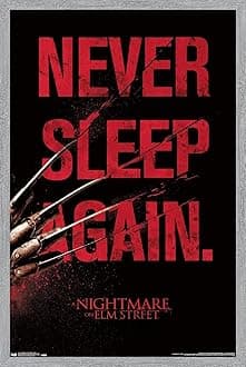 Trends International A Nightmare on Elm Street - Sleep Wall Poster, 34L x 22.4W, Gray Framed Version