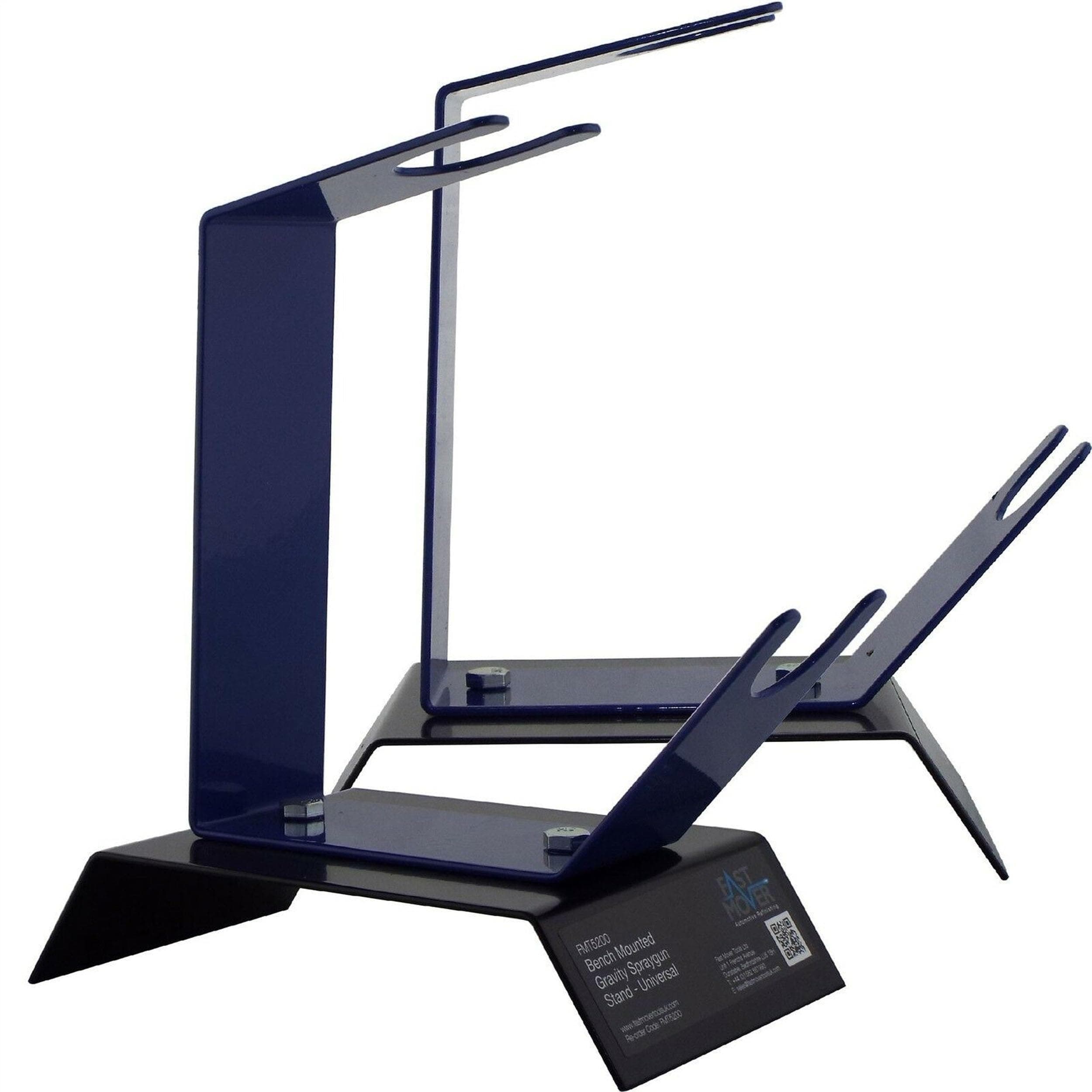 2 x Fast Mover Gravity Feed Spray Paint Gun Holder/Stand For Work Bench/Table Top/Station Strong Build Very Sturdy