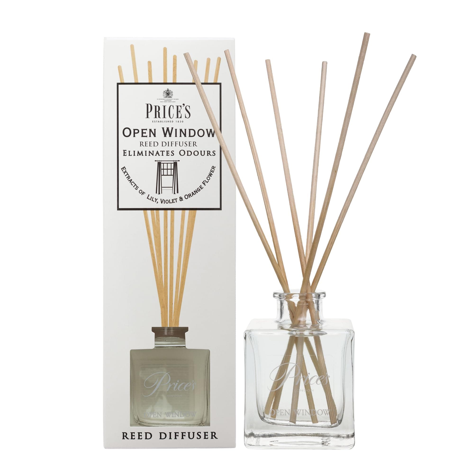 Price's Candles Open Window Reed Diffuser Refill For Home Fragrance | Long-Lasting Reed Diffusers For Décor | Air Freshener For Stress Relief | Aromatherapy Diffuser Gifts For Women & Men