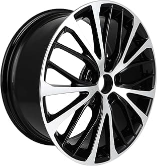 SCITOO wheel rims size:18 * 8.0in,ET:50,H/PCD:5 * 114.3,CB:60.1,1 pcs BLACK MACHINE FACE