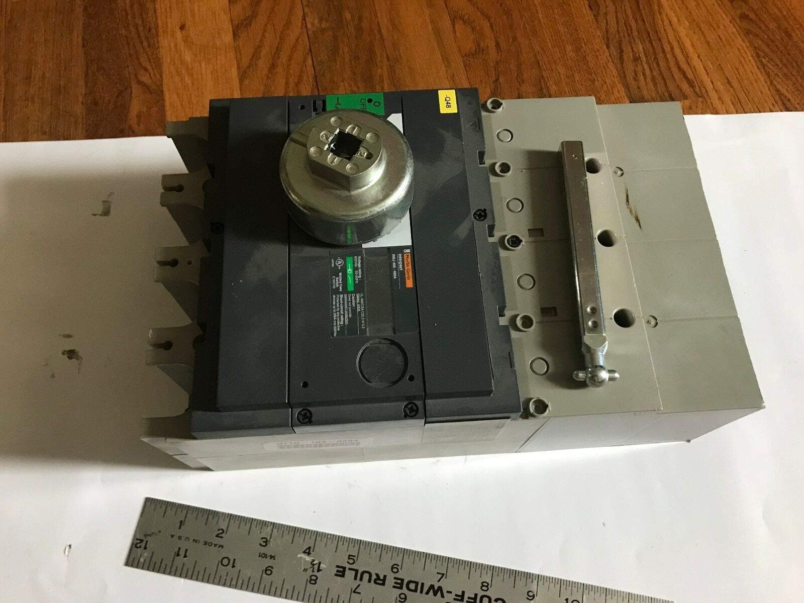 MERLIN GERIN INSJ 400-400A E103740 INTERPACT CASE CIRCUIT BREAKER 400A 600vAC,EI