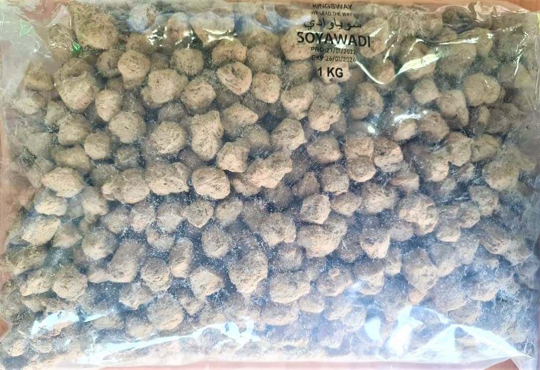 KINGSWAY Soya Wadi, Soya Chunks 1 KG.