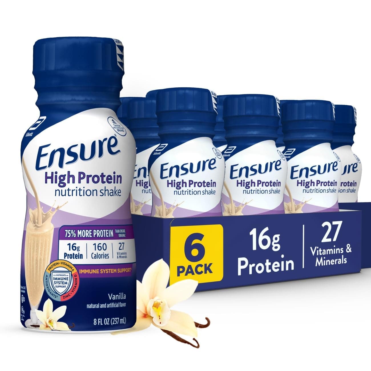 Ensure High Protein Shake - Vanilla - 8 oz - 6 ct