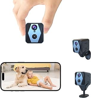 4K Spy Camera, Hidden Camera, WiFi Mini Cam, Durable Standby Time, Real-Time Recording, AI Motion Detection, Cloud & SD Storage, Auto Night Vision, Ideal Nanny Cam for Home Security