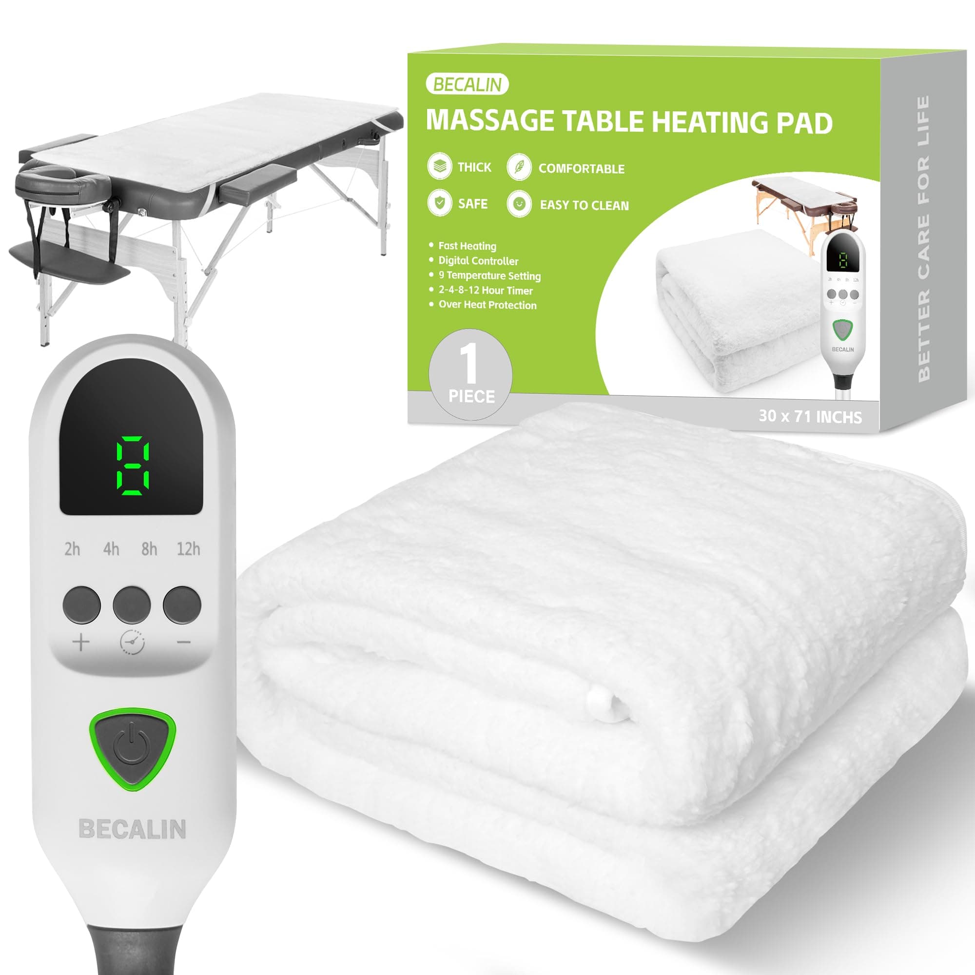 White Hot Massage Heating Pad