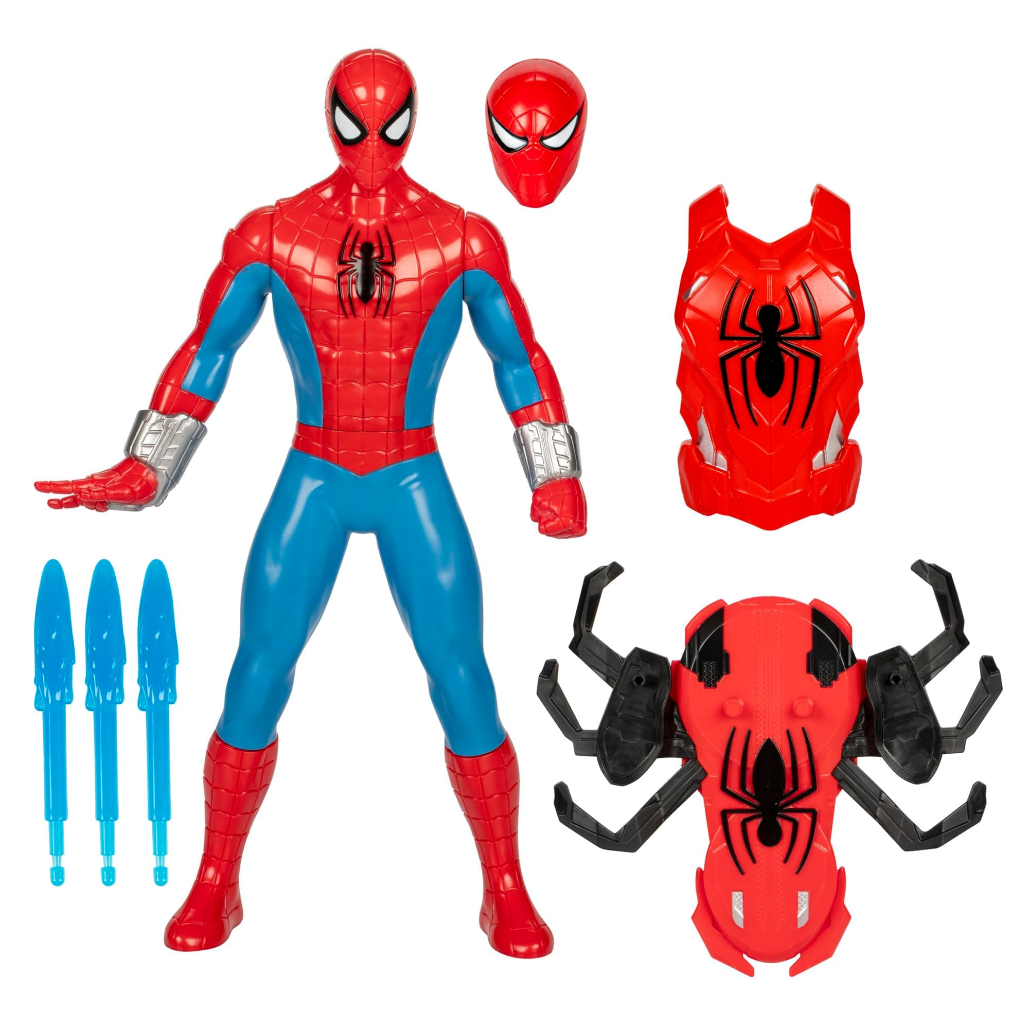 Marvel Spider-Man Thwip Blast Spider-Man Action Figure with Accessories, 11-Inch-Scale (27cm) Super Hero Toys for Kids Ages 4 and Up